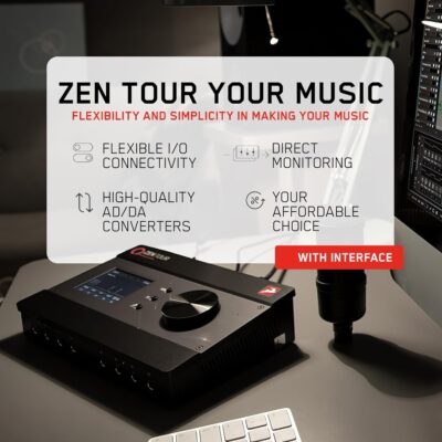 Antelope Audio Zen Tour Synergy Core Audio Interface – 18 X 26 Desktop Thunderbolt 3 & USB Interface w/Onboard FX DSP Audio Processor – Portable Studio Audio Mixer for Recording Music, Podcast & More
