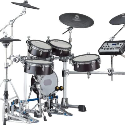 Yamaha DTX10K-X Electronic Drum Kit with TCS Pads (Black Forest) (4 Items)