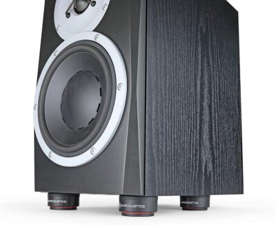 IsoAcoustics Iso-Puck Series Acoustic Isolators (Iso-Puck Mini, 6 lbs max/Unit, 8-Pack)