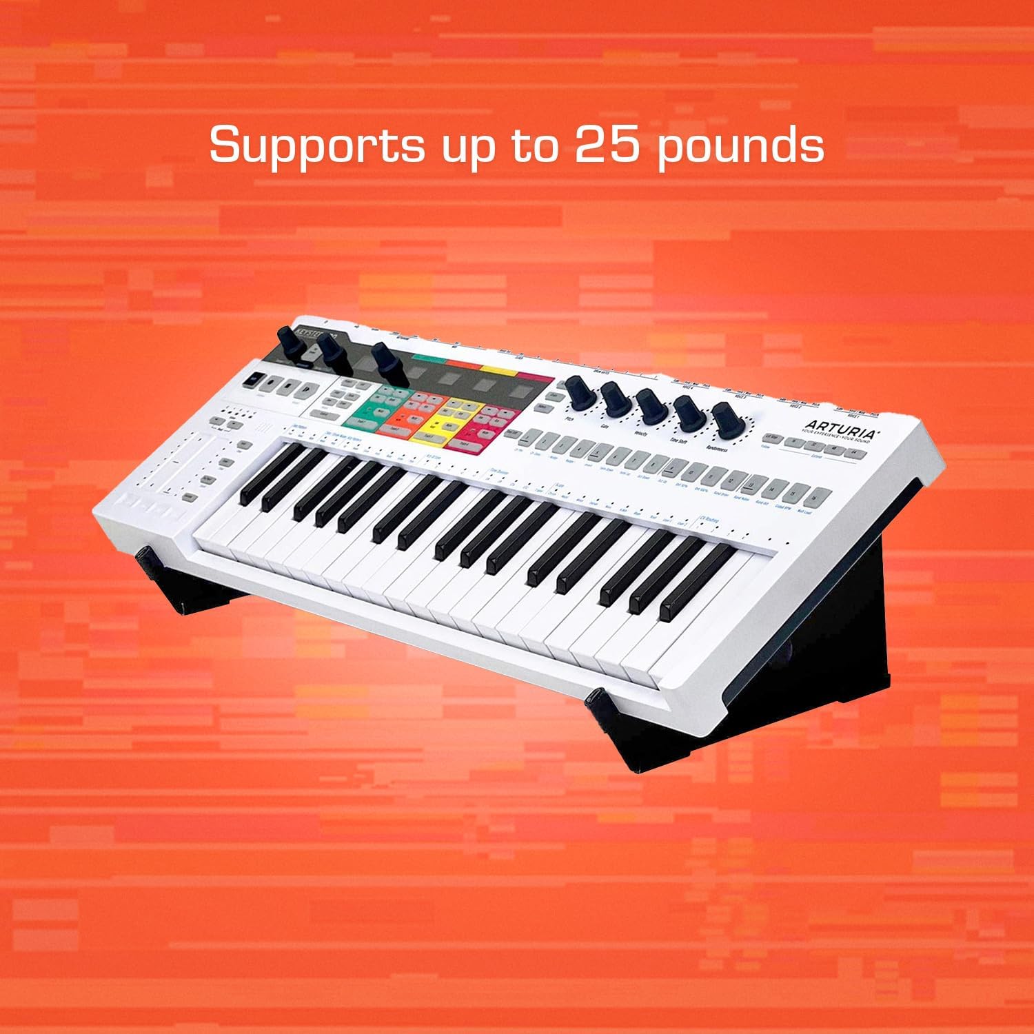 XTS Desktop Stand, Large 10.6 – 18.5 Size For Sampler / Synth / MIDI Controller / Drum Machine, Fits Akai MPC Live 3 & MPC Live 2 / Ableton Push 3 / Native Instruments Maschine and more, by Analog Cases