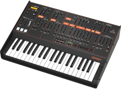 Behringer ODYSSEY Analog Synthesizer with 37 Full-Size Keys, Dual VCOs, 3-Way Multi-Mode VCFs, 32-Step Sequencer, Arpeggiator and Klark Teknik FX