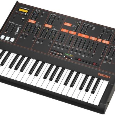 Behringer ODYSSEY Analog Synthesizer with 37 Full-Size Keys, Dual VCOs, 3-Way Multi-Mode VCFs, 32-Step Sequencer, Arpeggiator and Klark Teknik FX