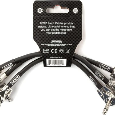 JHS Pedals Morning Glory V4 Overdrive Guitar Effects Pedal and MXR Patch Cables (3 Pack)