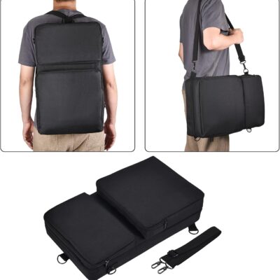 Carrying Case for Pioneer DDJ 400/DDJ FLX4/DDJ 200/DDJ SB3 SB2/DDJ-202/Inpulse 300/Native Instruments Traktor Kontrol S2 Mk3 DJ Controller, Soft Travel Storage Bag with Bag Strap