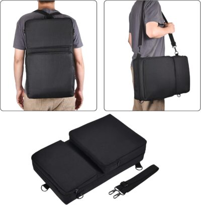 Carrying Case for Pioneer DDJ 400/DDJ FLX4/DDJ 200/DDJ SB3 SB2/DDJ-202/Inpulse 300/Native Instruments Traktor Kontrol S2 Mk3 DJ Controller, Soft Travel Storage Bag with Bag Strap