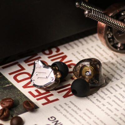 Linsoul KZ ZS10 Pro, 4BA+1DD 5 Driver in Ear Monitor, HiFi Wired Earbuds, Gaming Earbuds, Hybrid IEM Earphones with Stainless Steel Faceplate, Detachable Cable for Musician(Without Mic, Black)