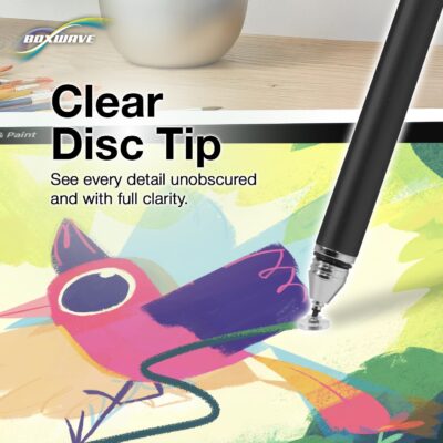 BoxWave Stylus Pen Compatible with DiGiCo Quantum 338 – FineTouch Capacitive Stylus, Super Precise Stylus Pen – Jet Black