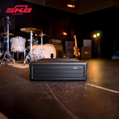 71nbDuE5XVL. AC SL1500 SKB 3U Roto Rack Case – Durable Polyethylene Gear Protector, Stackable, Waterproof with Twist Latches & Rubber Feet for Musicians, Black