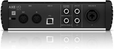 IK Multimedia AXE I/O SOLO premium 2-in 3-out 24-bit, 96 kHz USB audio interface for Mac/PC with advanced guitar tone shaping, Hi-Z re-amp out and massive AmpliTube and TONEX software bundle