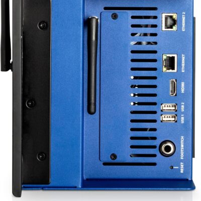 Soundcraft Ui24R Rack-Mountable Laptop or Tablet-Controlled, 24 input Digital Audio Mixer with onboard Signal Processing. Blue and Gray