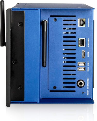 Soundcraft Ui24R Rack-Mountable Laptop or Tablet-Controlled, 24 input Digital Audio Mixer with onboard Signal Processing. Blue and Gray