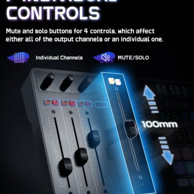 71ovB2iPA7L. AC SL1500 ALABS Fxcaster Podcast Equipment Bundle – All-in-One Podcasting Starter Setup with 7-Channel Soundboard, Audio Interface, and 25mm Diaphragm XLR Microphone for Live Streaming, Recording, and TikTok