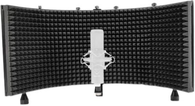 sE Electronics sE2200 Bundle: Cardioid Condenser Recording Microphone w/Shockmount, Pop Filter, 20 Hz-20 kHz, 48V Phantom, ROCKSHIELD 3 Mic Isolation Shield w/Sound Dampening Foam, 2-items