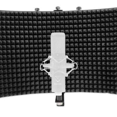 sE Electronics sE2200 Bundle: Cardioid Condenser Recording Microphone w/Shockmount, Pop Filter, 20 Hz-20 kHz, 48V Phantom, ROCKSHIELD 3 Mic Isolation Shield w/Sound Dampening Foam, 2-items