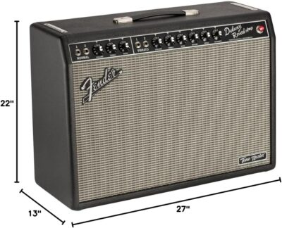 Fender Tone Master Deluxe Reverb Guitar Amplifier, Black, with 2-Year Warranty