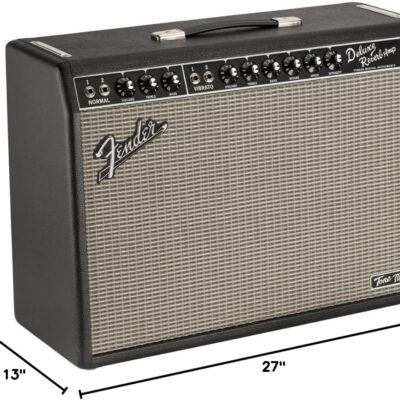 Fender Tone Master Deluxe Reverb Guitar Amplifier, Black, with 2-Year Warranty