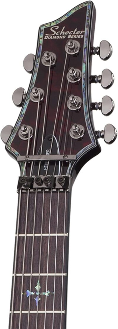 Schecter Hellraiser C-7 with Floyd Rose and Sustainiac – Black Cherry