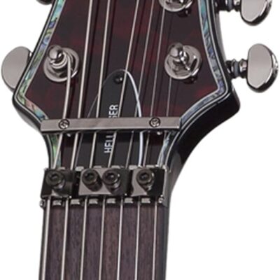 Schecter Hellraiser C-7 with Floyd Rose and Sustainiac – Black Cherry