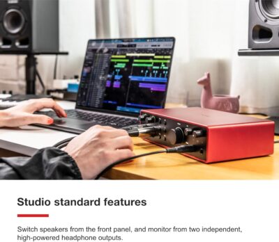 Focusrite Scarlett 16i16 4th Gen USB Audio Interface, for Songwriting, Music Production, Recording, and Podcasting — High-Fidelity, Studio Quality Recording, and All the Software You Need to Record