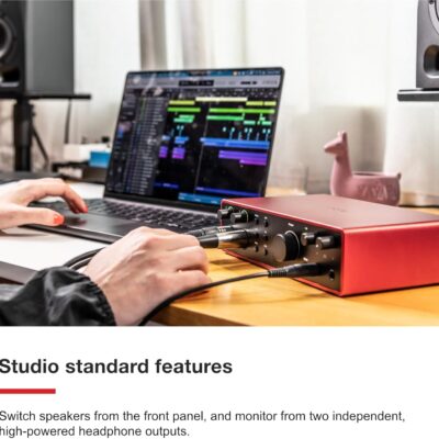 Focusrite Scarlett 16i16 4th Gen USB Audio Interface, for Songwriting, Music Production, Recording, and Podcasting — High-Fidelity, Studio Quality Recording, and All the Software You Need to Record