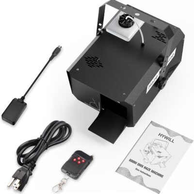 600W Stage Haze Machine: Continuous Output Fog Machine – Wireless Remote & DMX Control – Adjustable Smoke Outlet for Stage DJ Halloween Club Christmas Wedding Party Light Show