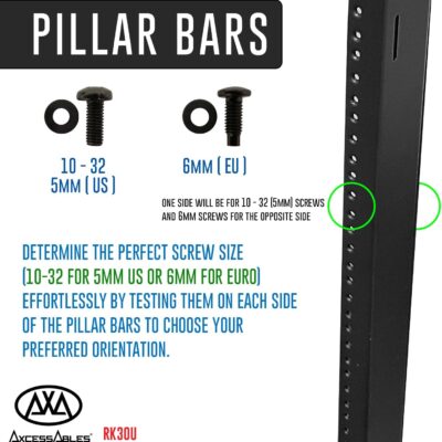 AxcessAbles 16U AV Case with Wheels | Metal Studio Cabinet | 19-Inch Universal Equipment Rack | Open-Frame Option | Home Server
