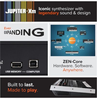 Roland JUPITER-XM Professional Iconic Portable Synthesizer with Legendary Sound and Design.