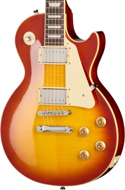 Epiphone Inspired by Gibson Les Paul Standard 50s Figured, Washed Cherry Sunburst with Bag