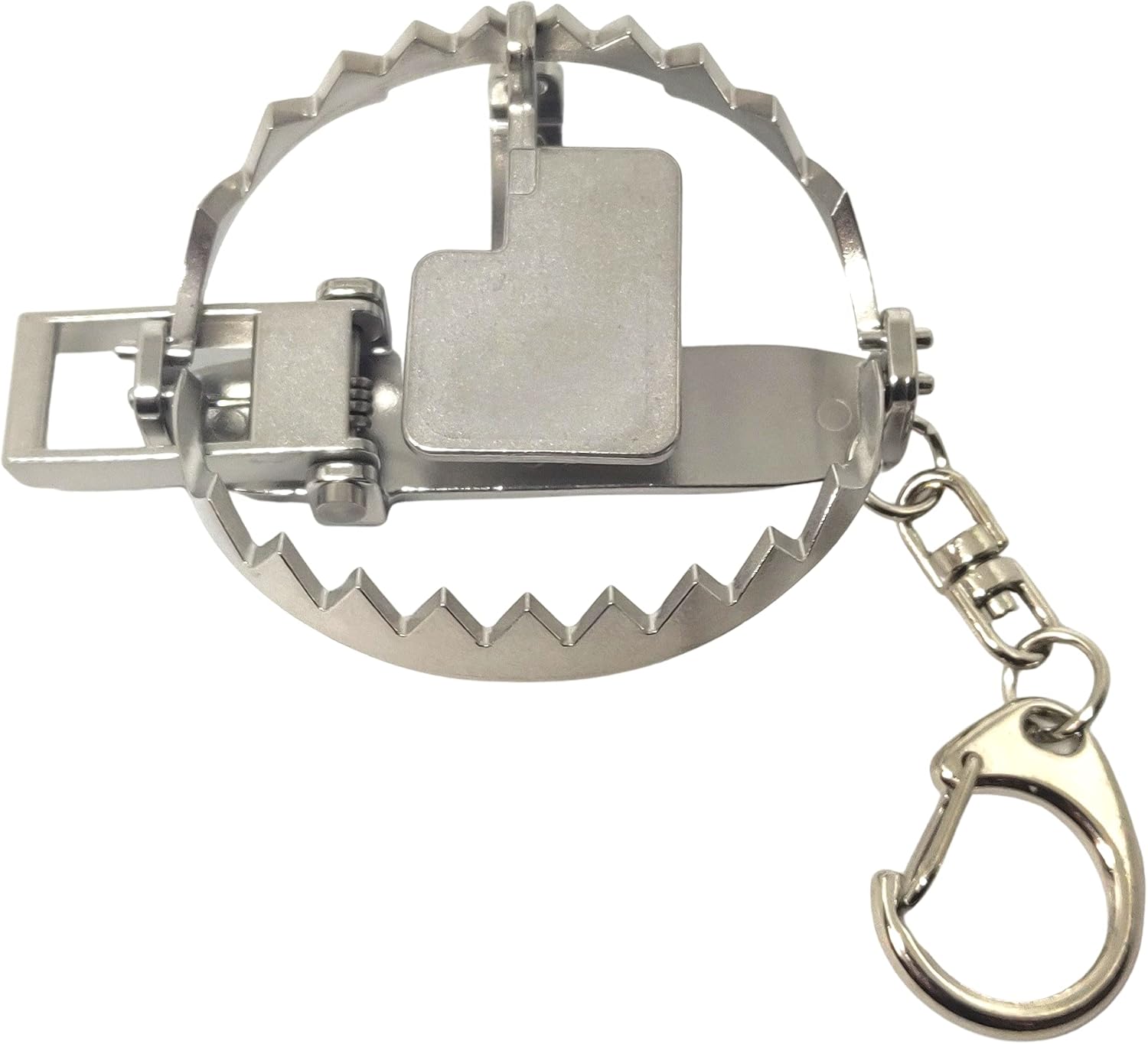 Trappy – The Original MINI Bear Trap Keychain That Works – DESTROY Chips and Crackers!
