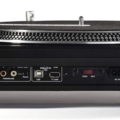 Reloop AMS-RP-8000 RP-8000 Advanced Hybrid Torque Turntable with Upper-Torque Direct Drive, Black