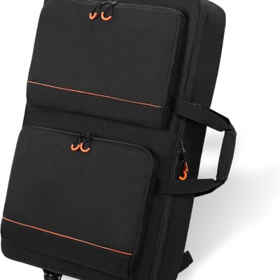 71sgA6Nz5AL. AC SL1500 DJ Controller Bag Backpack with Wheels Compatible with Pioneer XDJ RX2/ XDJ RX3/ XDJ-RX/DDJ FLX10/ DDJ REV7/ DDJ 1000, Wheeled DJ Carrying Case with 2 Accessory Pocket, Padded DJ Mixer Bag