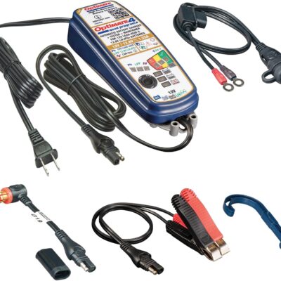71sguthJSTL. AC SL1500 Optimate 4 Quad Program | Premium Edition, TM631-PR, Gold Series: 9-Step 12V / 12.8V 1.25A Sealed Battery Saving Charger & maintainer