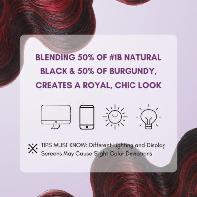 99J Burgundy Highlight Body Wave 3 Bundles Human Hair, 12A 100% Virgin Burgundy and Black Colored Human Hair Bundles Thick Track Ombre Red 99J Brazilian Quick Wavy Weaves Sew In Remy 12 14 16 In