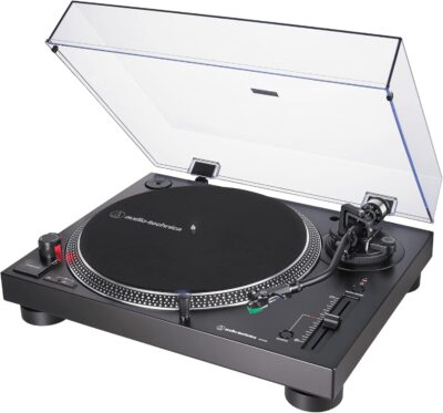 Audio-Technica AT-LP120XUSB-BK Direct-Drive Turntable (Analog & USB), Fully Manual, Hi-Fi, 3 Speed, Convert Vinyl to Digital, Anti-Skate and Variable Pitch Control, Black