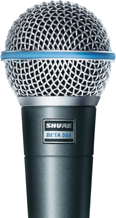 71tj5fg SL. AC SL1500 Shure BETA 58A Vocal Microphone – Single Element Supercardioid Dynamic Mic for Stage and Studio with A25D Adjustable Stand Adapter, 5/8 to 3/8 (Euro) Thread Adapter & Storage Bag, Brushed Nickel