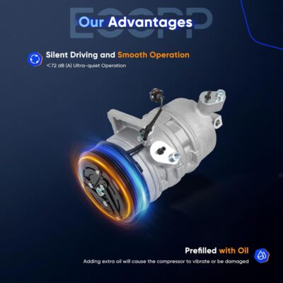 ECCPP A/C Compressor with Clutch 2005-2019 for Nissan Frontier Xterra 4.0L 2009-2012 for Suzuki Equator 4.0L AC Compressor