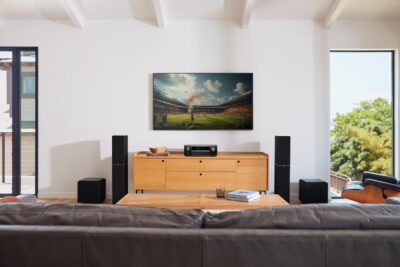 Denon AVR-X1800H 7.2 Channel AV Stereo Receiver – 80W/Channel, Wireless Streaming via Built-in HEOS, WiFi, & Bluetooth, Supports Dolby Vision, HDR10+, Dynamic HDR, & Home Automation Systems