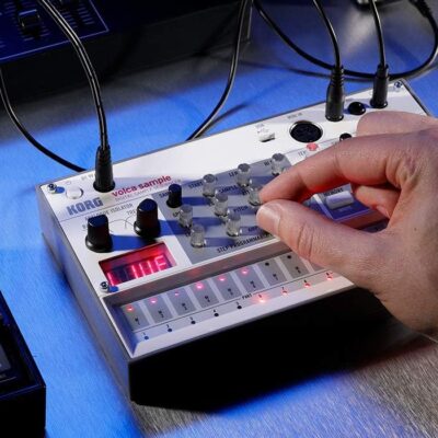 Korg Volca Sample Digital Sample Sequencer Bundle with Power Supply and Austin Bazaar Polishing Cloth