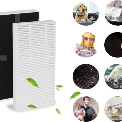 Filter for Febreze FRF102B, for Honeywell U Filter Clean Replacement with Odor Reducing Prefilter 2 Pack