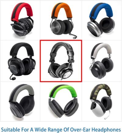 71unSOPOOVL. AC SL1500 Headphone Headband Cover Cushion Compatible with Denon DJ HP700 HP800 HP1000 HP1100 HP2000,DJ MC7000 Headphones Bundle DJ Headphone-Headband Tape Protection