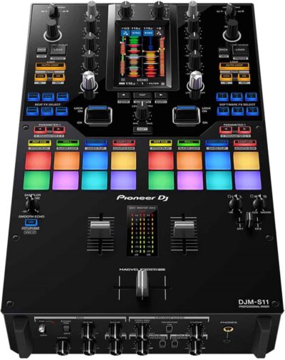 Pioneer DJ DJM-S11 Professional Scratch Style 2-Channel DJ Mixer for Serato DJ Pro or Rekordbox