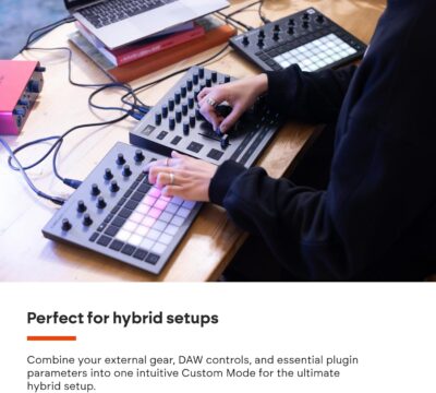Novation Launch Control XL 3 – USB Powered, MIDI Control Surface and Mixer for DAW and Hardware Integration with 8 Faders, 24 Endless Encoders, 5-Pin MIDI I/O, and Music Software Bundle