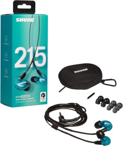 Shure SE215SPE Blue Sound Isolating Earphones