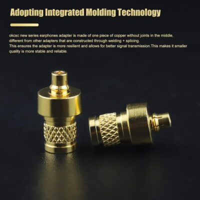 71wQvAGXiJL. AC SL1500 OKCSC M9 to MMCX Female Mini Adapter Earphone Connecter,for Sony-M9 Earbuds to MMCX Cable for Sony IER-M7/IER-M9/IER-Z1R/LN007189,Lightweight Headphone Adaptor,for HiFi Enthusiasts to DIY,1 Pair Gold