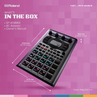 Roland SP-404MKII Creative Sampler and Effector | The Legendary SP-404 Beat Maker with Some Serious Upgrades | Fast workflow | 16GB Internal Storage | 32-Voice Polyphony | 160 Samples Per Project