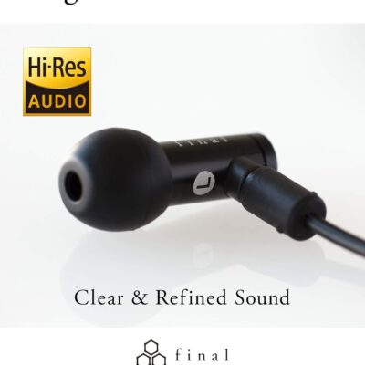 71wdXEYn6cL. AC SL1500 Final E4000 in Ear Isolating Earphones, 6.4mm Dynamic Driver, High-Resolution, Aluminium Housing, Detachable OFC MMCX Cable, Swing-Fit Eartips – Black Aluminium