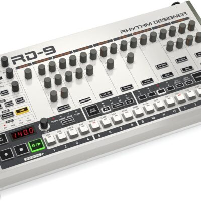 Behringer RHYTHM DESIGNER RD-9 Classic Analog/Digital Drum Machine with 11 Drum Sounds, 64-Step Sequencer, Wave Designer and Dual-Mode Filter