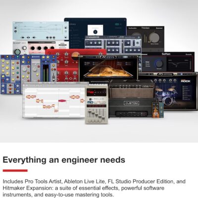 Focusrite Scarlett Solo 4th Gen USB Audio Interface, for the Guitarist, Vocalist, or Producer — High-Fidelity, Studio Quality Recording, and All the Software You Need to Record