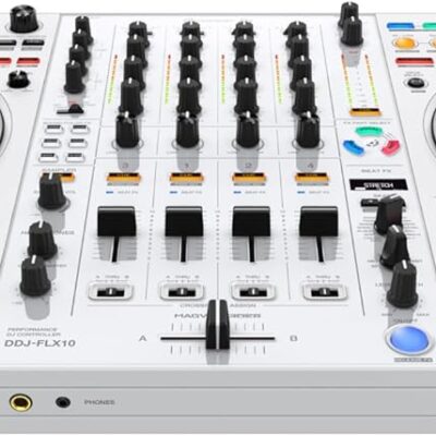 Pioneer DJ DDJ-FLX10 Limited Edition – 4-channel DJ controller for Rekordbox & Serato – White