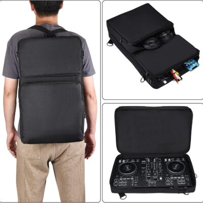 Carrying Case for Pioneer DDJ 400/DDJ FLX4/DDJ 200/DDJ SB3 SB2/DDJ-202/Inpulse 300/Native Instruments Traktor Kontrol S2 Mk3 DJ Controller, Soft Travel Storage Bag with Bag Strap